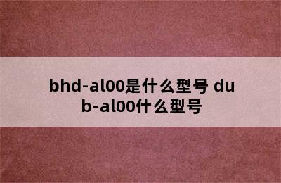 bhd-al00是什么型号 dub-al00什么型号